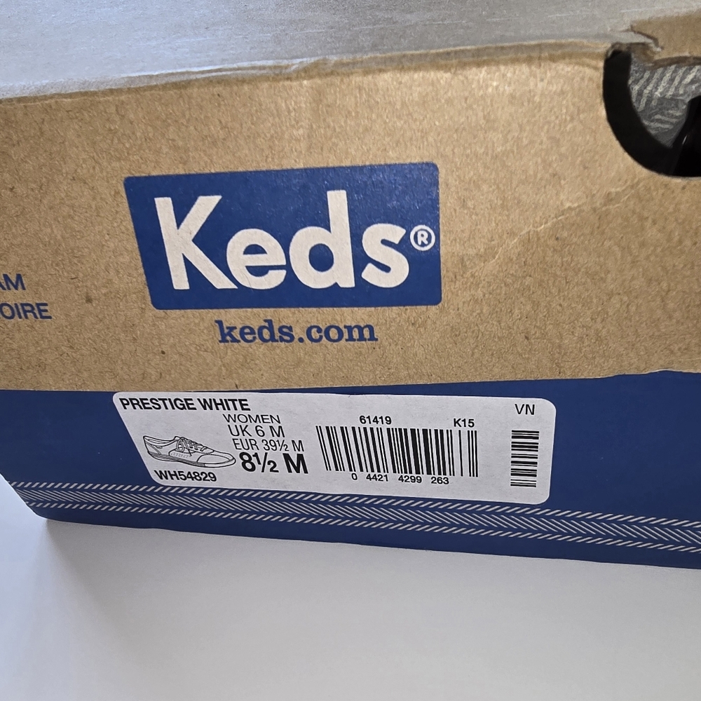 Women's Keds Ortholite Memory Foam White Leather Sneakers 8.5 M - Picture 6 of 8